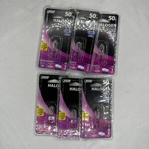 Feit Electric Halogen 50w Bulb G8 Bundle Of 6 Packs, replacements, use 120v only